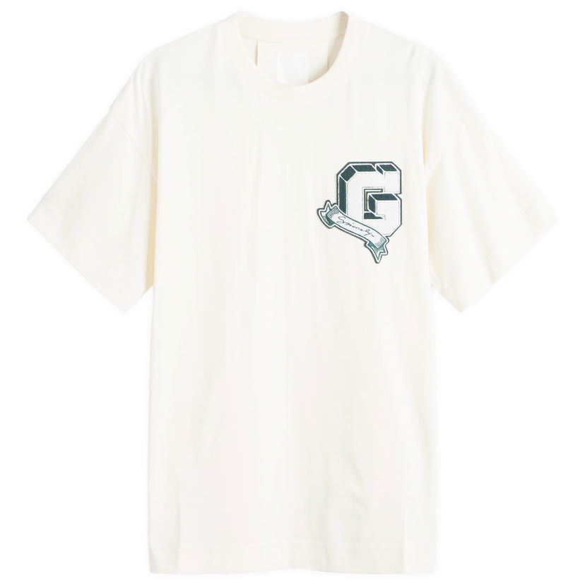 Majica kratkih rukava Givenchy Varsity Logo T-Shirt Bijela | BM71MG3YPD-272