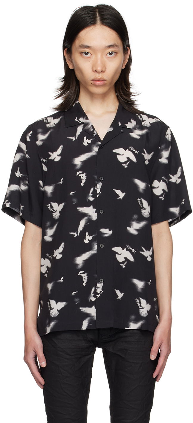 Košulja Ksubi Black Flight Resort Shirt Crna | MPF24SH004