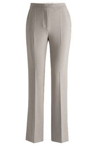 High-Waisted Straight-Leg Trousers