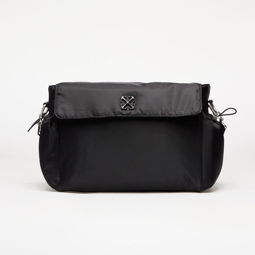 Torba za rame Off-White Off-White Kids Arrow Soft Jitney Diaper Bag Crna | OBXE001C99FAB0011010