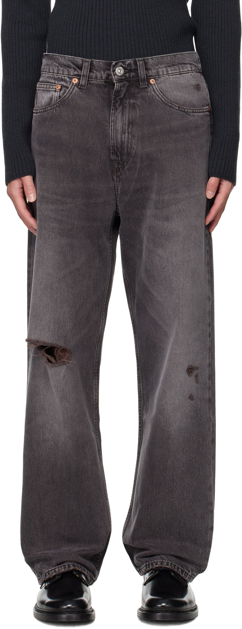 Jeans OUR LEGACY Our Legacy Third Cut Distressed Jeans Siva | M4255TH