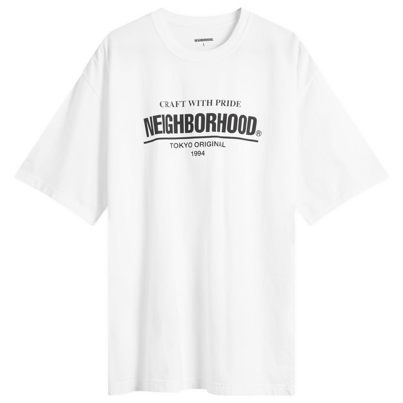 Majica kratkih rukava Neighborhood Classic Logo T-Shirt Bijela | 252PCNH-ST01-WHT