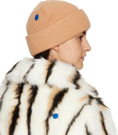 Kapica ADER ERROR Logo Ribbed Beanie Bež | BLAFWBE03CM, 2
