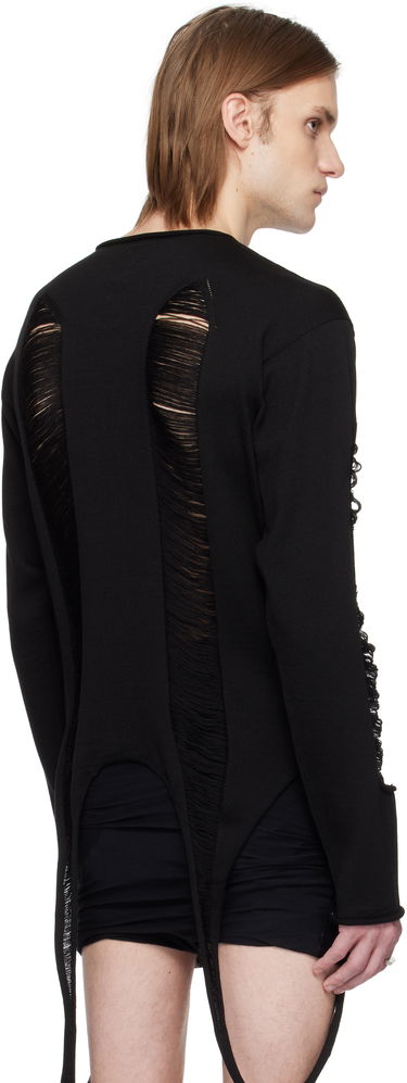 Džemper Rick Owens Rick Owens Hollywood Long Sleeve Sweater Crna | RR01E5671 KGRIDM, 2