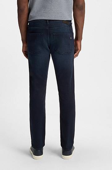 Jeans BOSS BOSS Delaware Slim-Fit Stretch Denim Jeans Tamnoplava | 50544927, 1