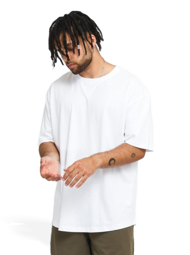 Majica kratkih rukava Urban Classics Organic Cotton Curved Oversized Tee Bijela | TB4394A white