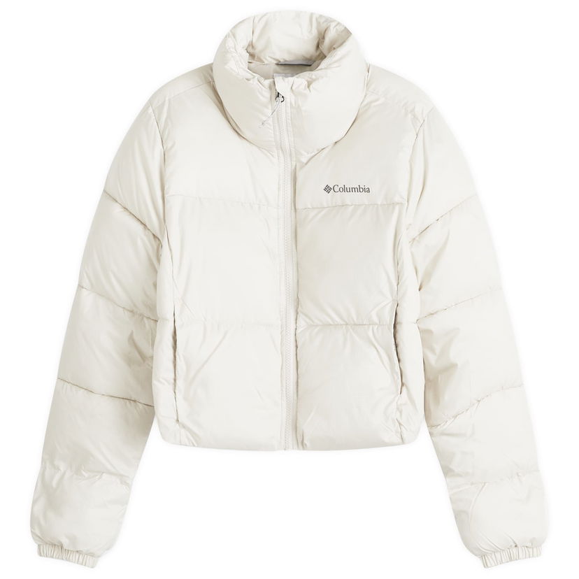 Pernata jakna Columbia Women's Puffect Cropped Puffer Jacket Bijela | 2088501-STONE