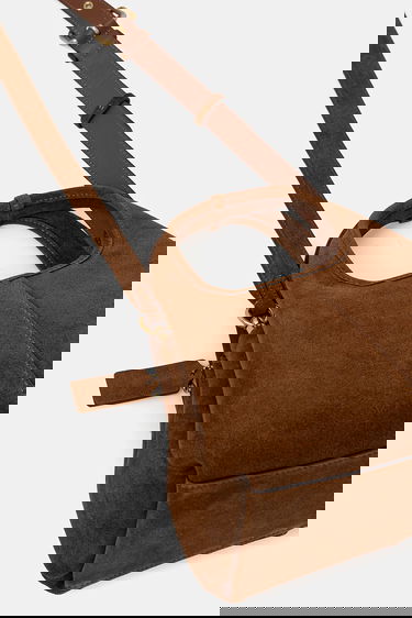 Torba za rame Coach Coach Lana 23 Suede Shoulder Bag Smeđa | CBZ95, 2