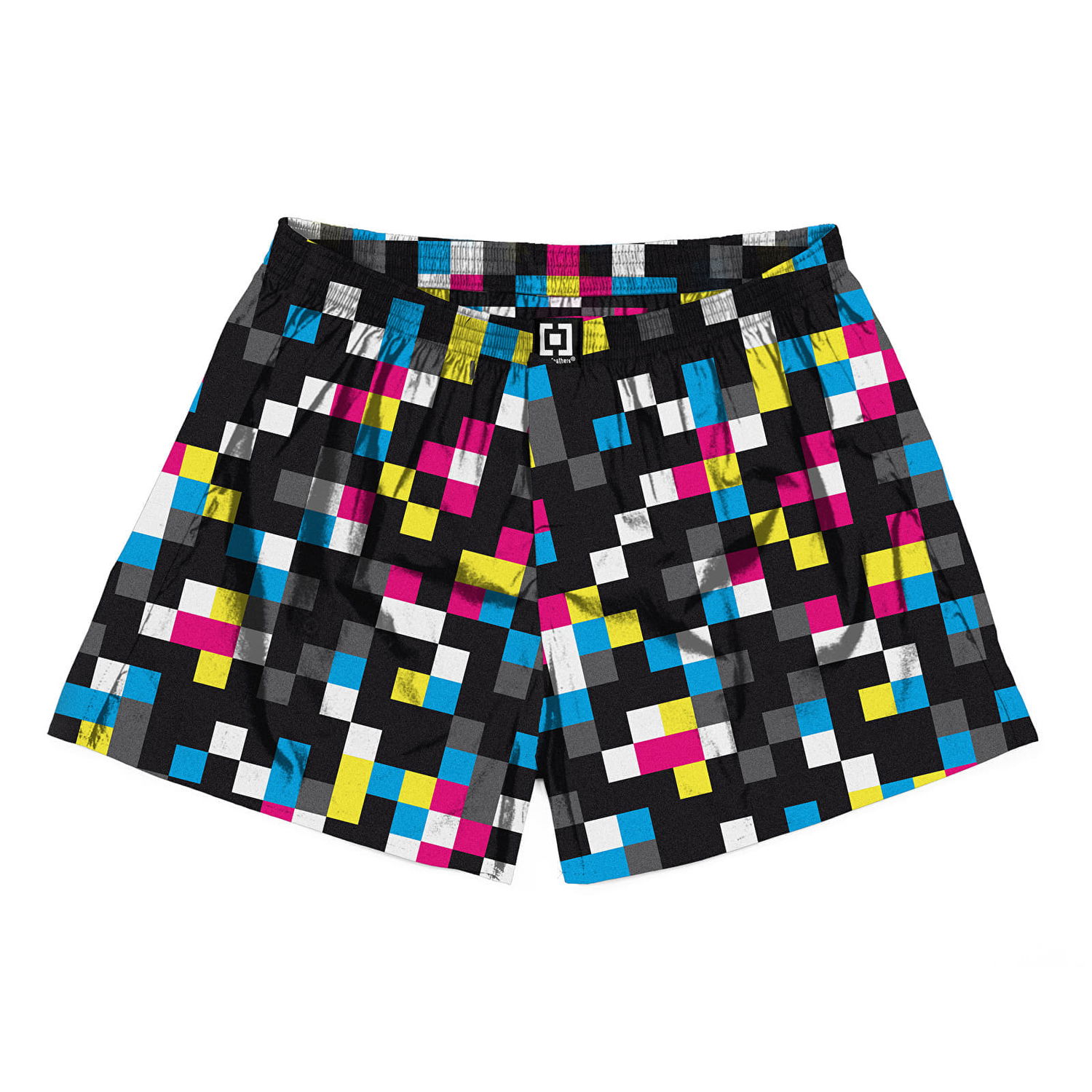 Bokserice Horsefeathers Boxers Manny Boxer Shorts Cmyk Check Crna | AM167D, 0