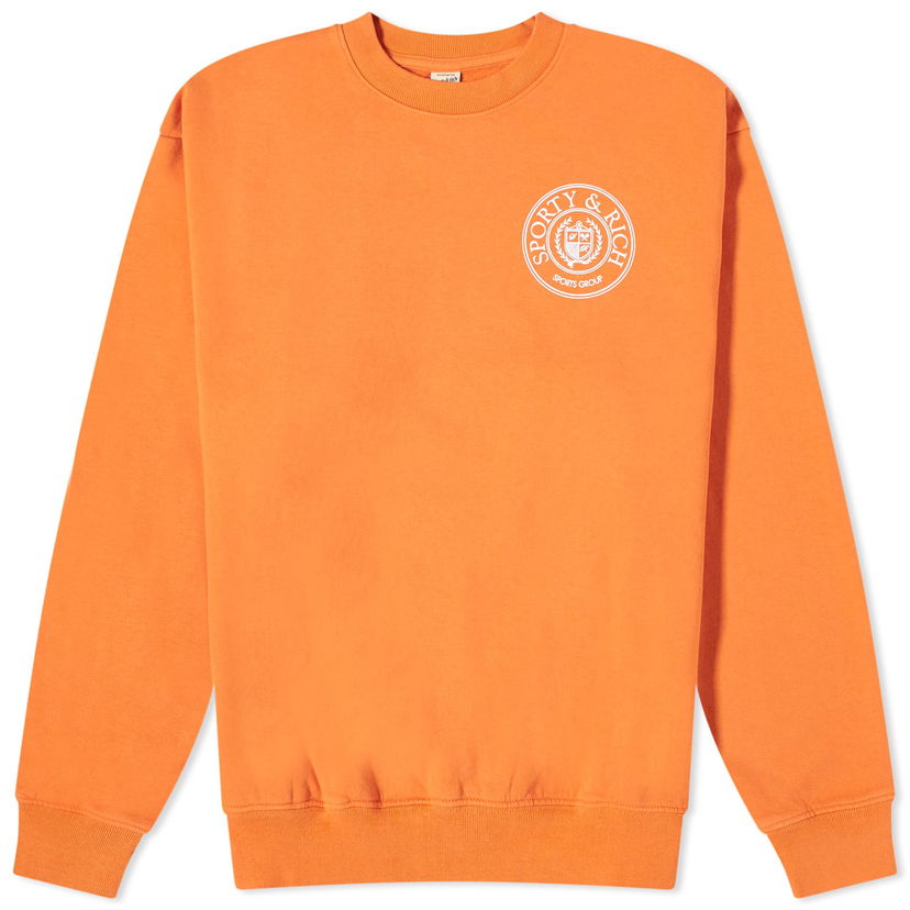Džemper Sporty & Rich Conneticut Crest Crew Sweat Narančasta | CRAW2329SQ