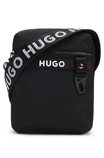 Torba za rame BOSS HUGO Reporter Bag With Adjustable Strap and Zip Closure Crna | 50536009