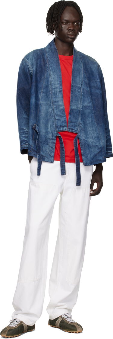 Jakna KENZO Kenzo Paris Kimono Denim Jacket Plava | FF65DV1466I7, 3