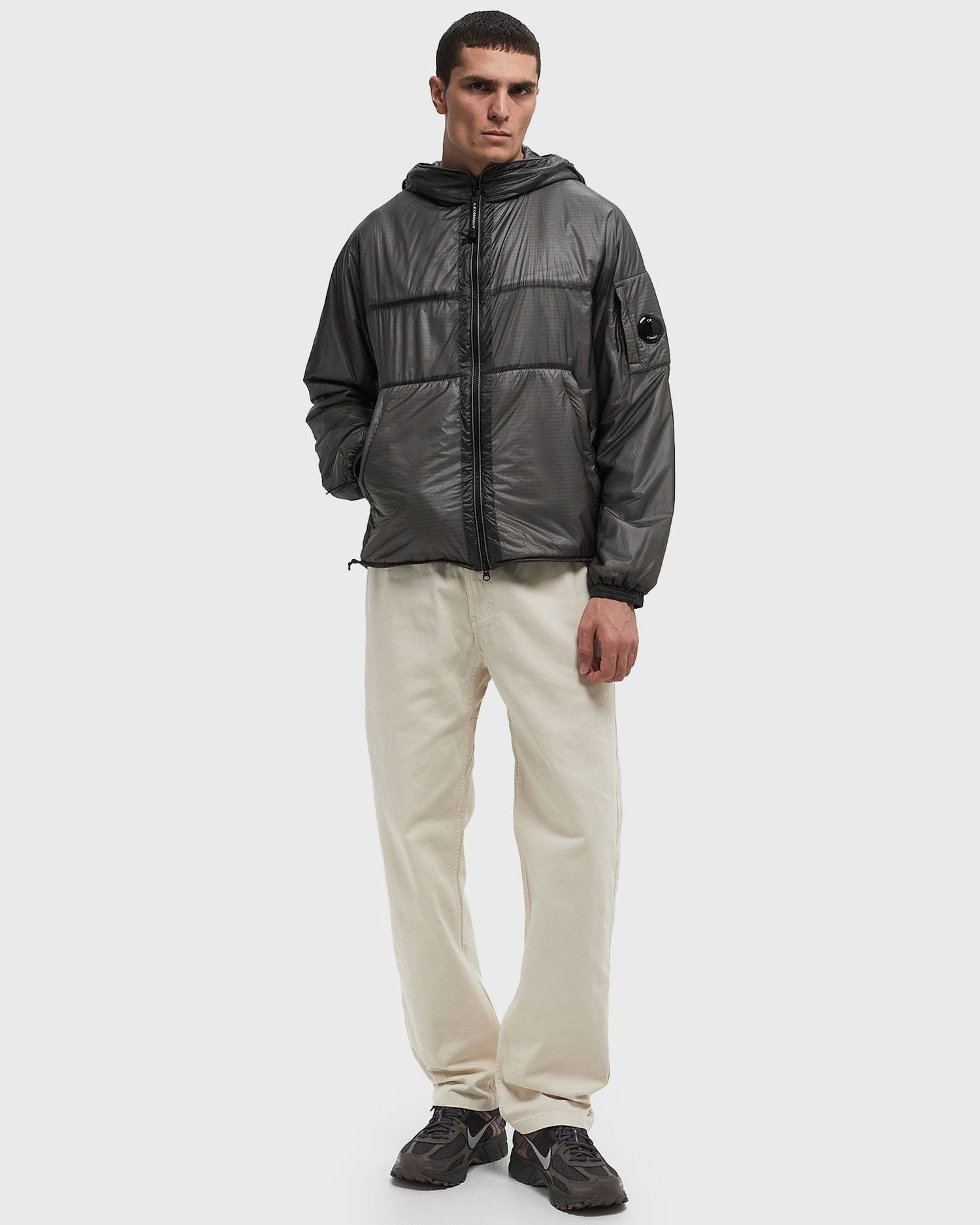 Pernata jakna C.P. Company C.P. Company Nada Shell PrimaLoft® Hooded Jacket Siva | 18CMOW033A006099U-935, 1