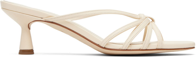 Odjeća Aeyde Aeyde Abby Leather Mules Bež | A11-HS-PRAR55ST141-SS25-100-007