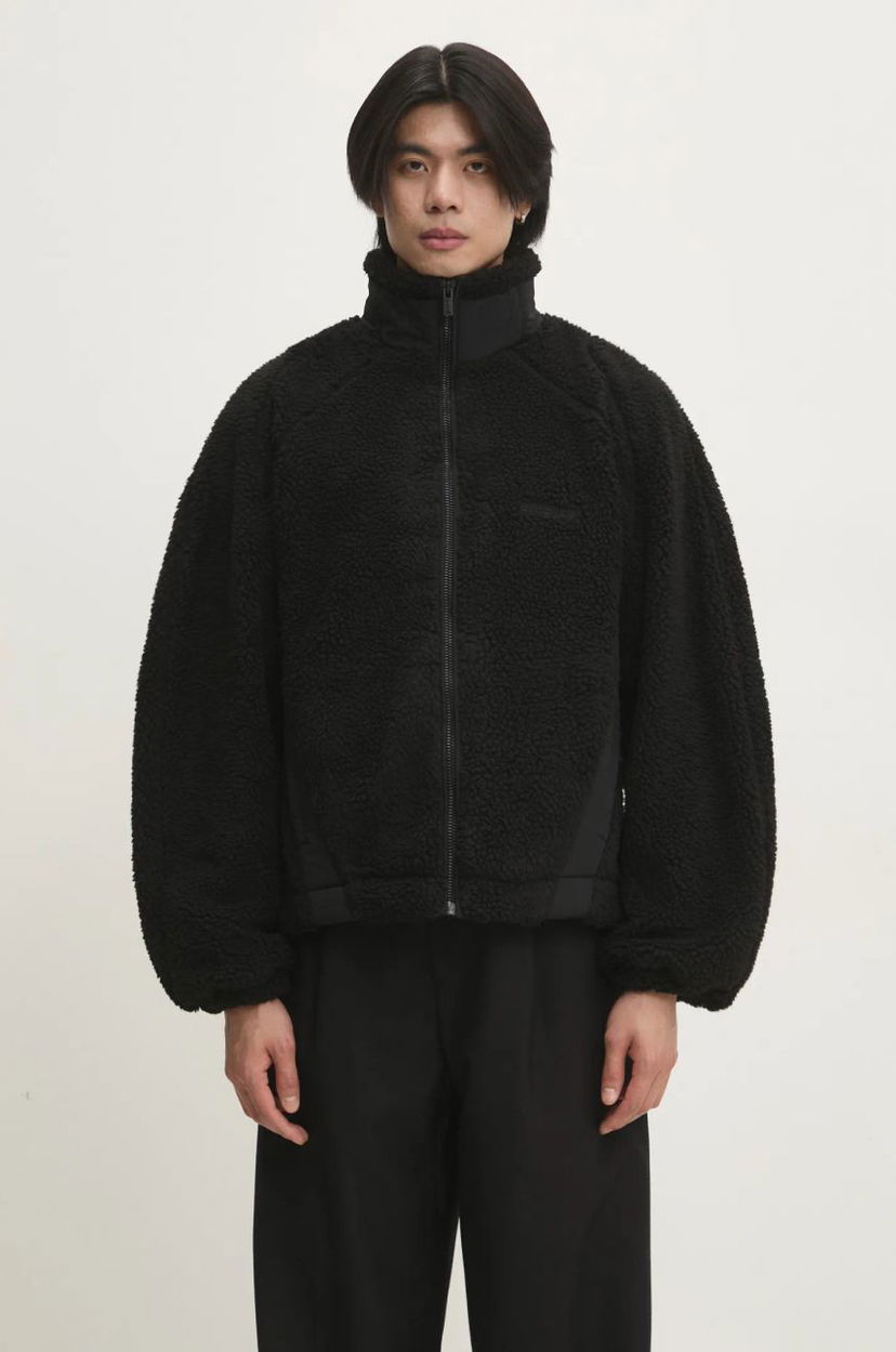 Jakna Han Kjøbenhavn Han Kjøbenhavn Oversize Fleece Jacket Crna | U.134141