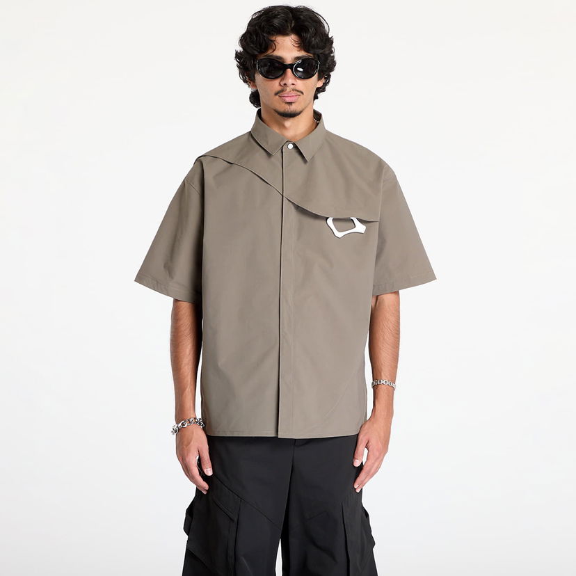 Košulja HELIOT EMIL Nylon Shirt with Carabiner Smeđa | HE_M_05_018_P04_DG23