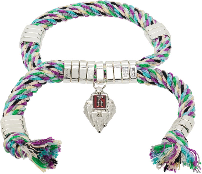 Narukvica KIKO KOSTADINOV Kiko Kostadinov Sable Arms Braided Rope Bracelet with Pendant Višebojno | KKWAW25BR02-203