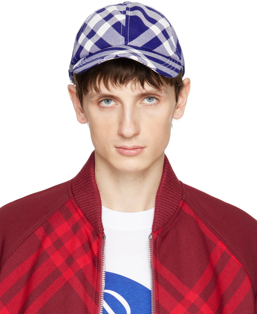 Kapa Burberry Check Cap Plava | 8079477