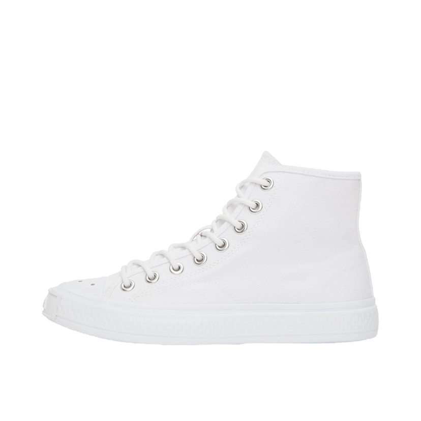 Tenisice i cipele Acne Studios White Canvas High Sneakers Bijela | AD0523-