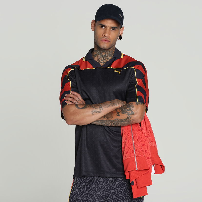 Polo majica Puma Road To Unity Loose Fit Graphic Football Jersey Crna | 629619_16