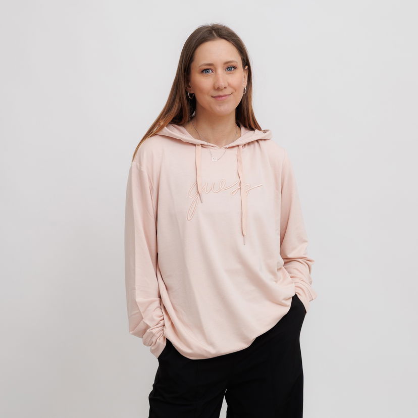 Dukserice GUESS Guess Lucia Hoodie Ružičasta | O5GQ00KCQP2-G6I6