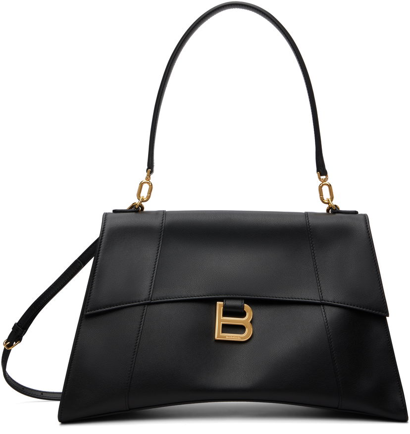 Ručna torbica Balenciaga Balenciaga Medium Hourglass Bag Crna | 810733 2ABF9