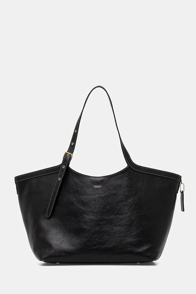 Tote bag Coach Leather Tote Bag Crna | CAM00