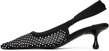 Tenisice i cipele Jimmy Choo Jimmy Choo Amel 50 Crystal Slingback Heels Crna | AMEL 50 QHS, 2