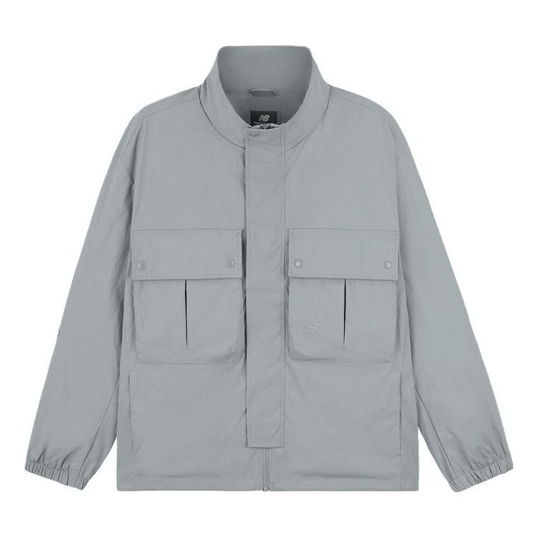 Vjetrovka New Balance Lifestyle Stand Collar Jacket Siva | 5AD37111-DKG