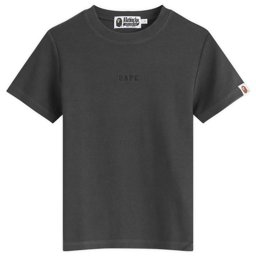 Majica kratkih rukava BAPE Pigment Dyed Rib Tee Siva | 001CSL302006L-BLK