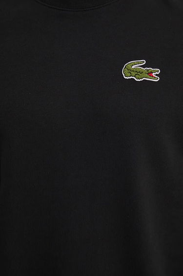 Dukserice Lacoste Black Minimalist Sweatshirt Crna | SH2741, 4