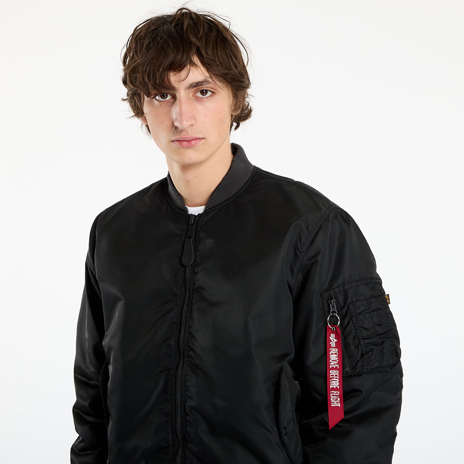 Bomber jakna Alpha Industries Bomber Jacket MA-1 Distressed Crna | 258128-03, 1