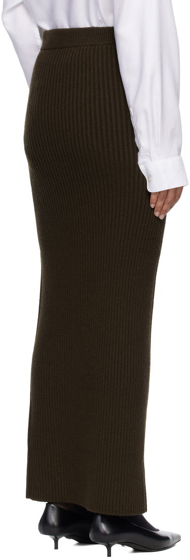 Suknja Max Mara Boris Ribbed Knit Maxi Skirt Zelena | 2521306093600, 2