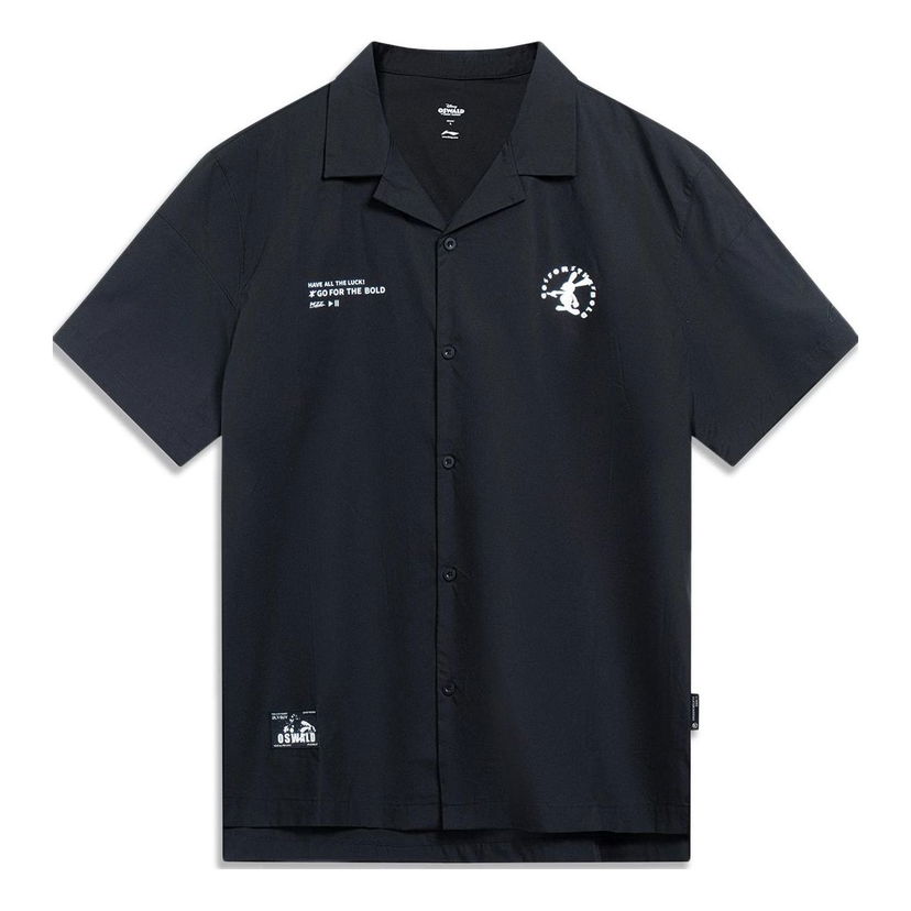 Košulja Li-Ning Disney Oswald Graphic Short Sleeve Shirt Crna | ASHT207-1
