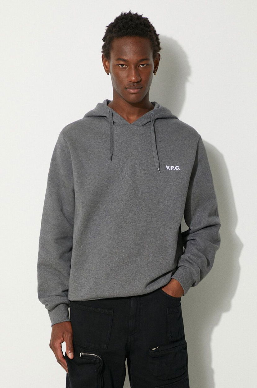 Dukserice A.P.C. Boxy Petit Hoodie Siva | COHBR.H27917.TPR