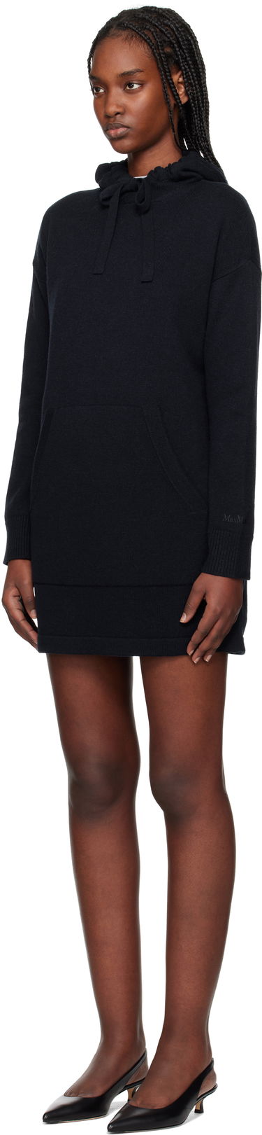 Dukserice Max Mara Max Mara Fiaba Hoodie Dress Tamnoplava | 2519321011600, 3