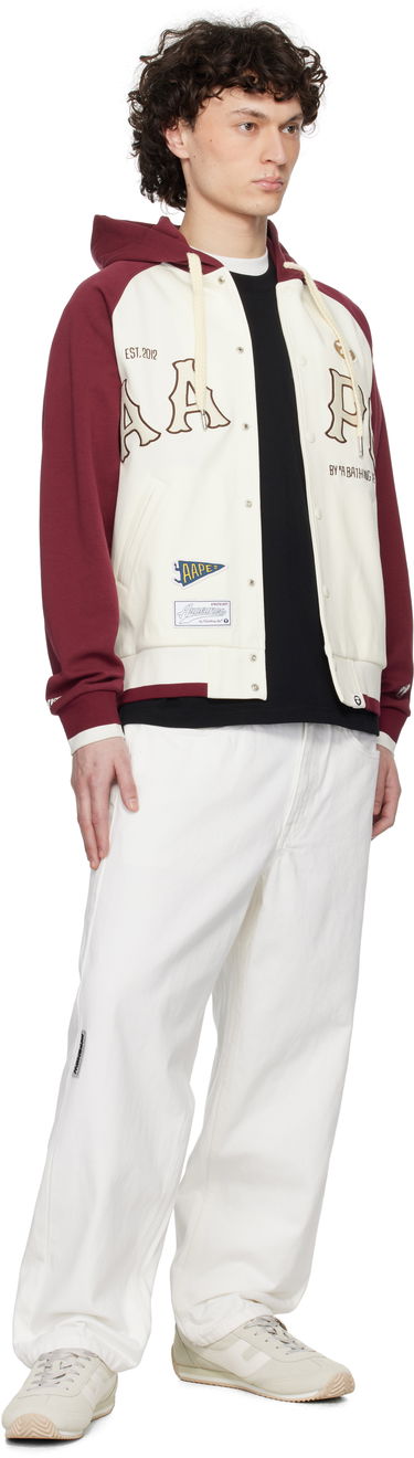 Bomber jakna AAPE by A Bathing Ape AAPE by A Bathing Ape Main Zip Up Hoodie Jacket Crvena | AAPSWMC323XXNIVX, 3