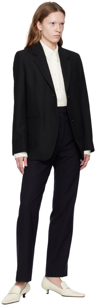 Jakna TOTEME Tailored Single-Breasted Blazer Crna | 233-3014-246, 3