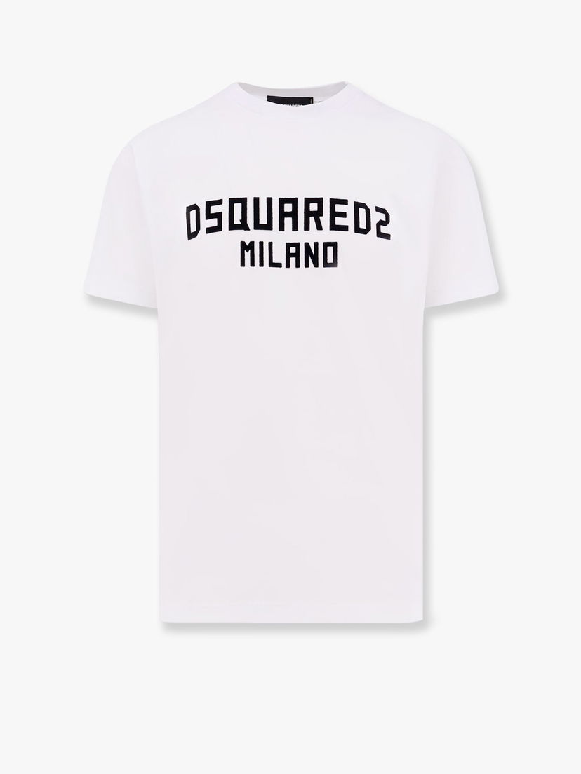 Majica kratkih rukava DSQUARED2 Men's White Graphic T-Shirt Bijela | S74GD1418D20020961