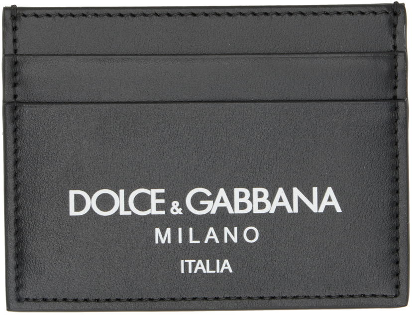 Novčanik Dolce & Gabbana Black Logo Card Holder Crna | BP0330AN244