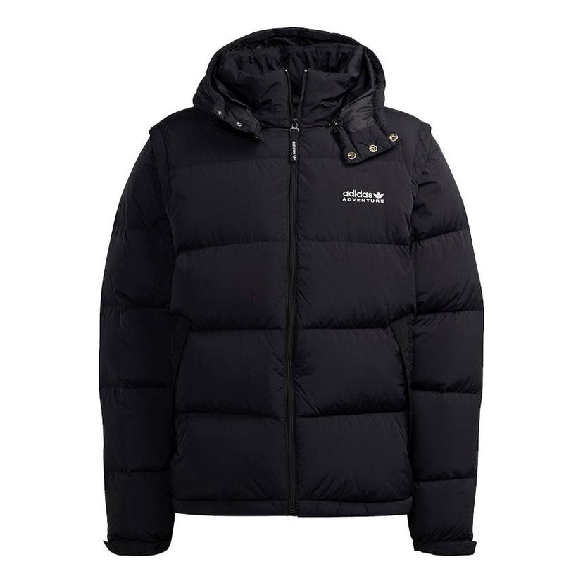 Parka adidas Originals Optimus Detachable Sleeve Down Jacket Crna | H13574