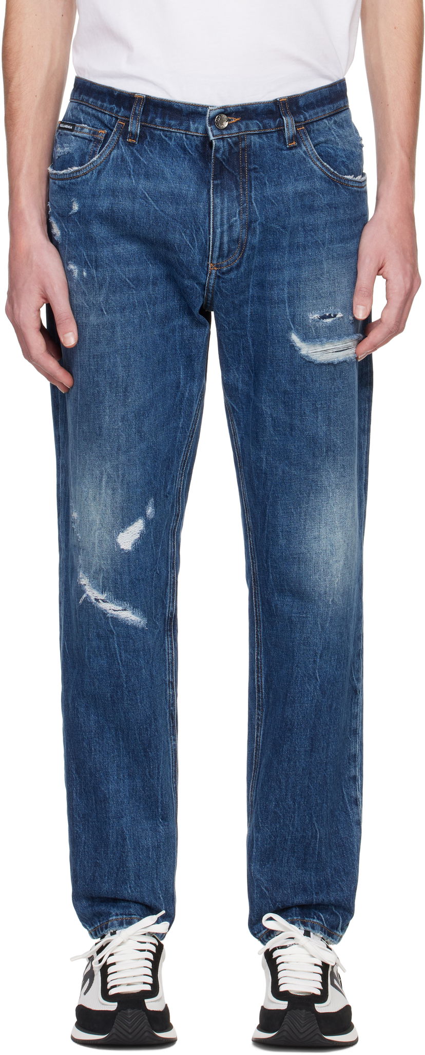 Jeans Dolce & Gabbana Dolce&Gabbana Loose Fit Jeans Plava | GYJDAZG8KE9