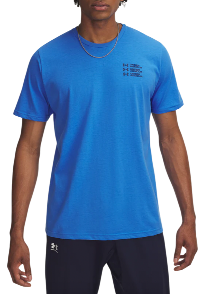 Majica kratkih rukava Under Armour Under Armour Triple Stack Logo Short Sleeve T-Shirt Plava | 6004173-402