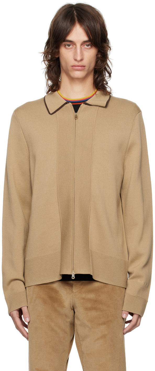 Džemper Paul Smith Paul Smith Zip Through Cardigan Smeđa | M1R-891Y-N02424-64