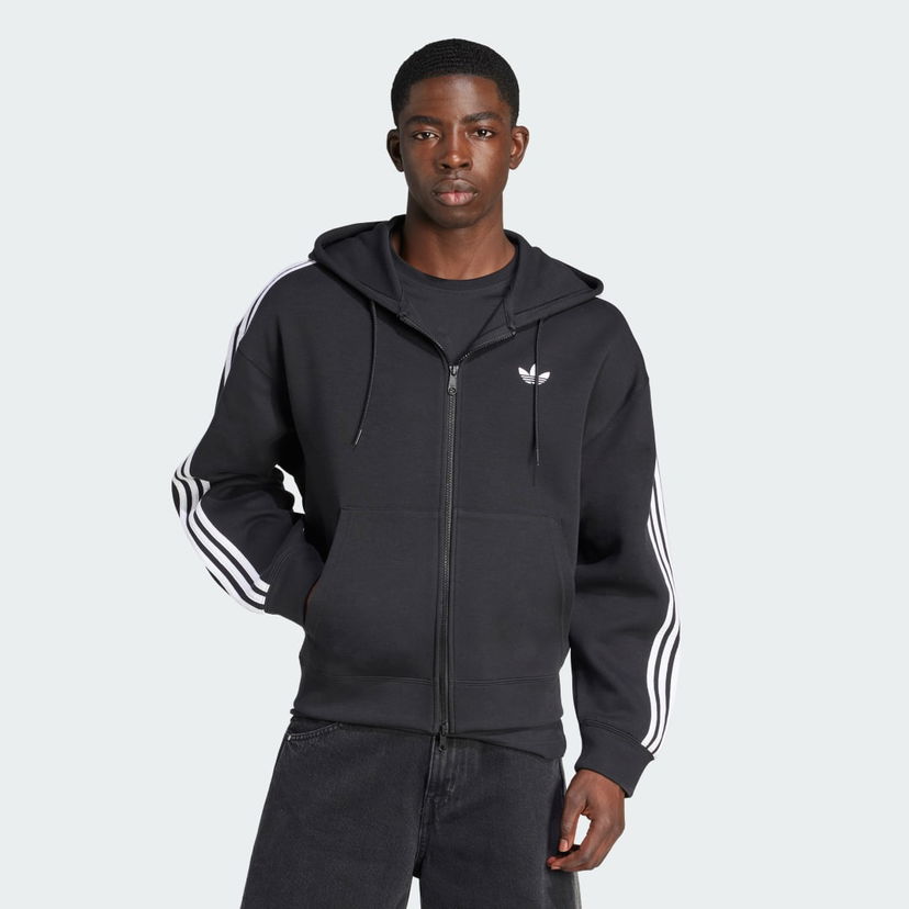 Dukserice adidas Performance Adicolor Spacer Oversize Hoodie Crna | JX1507