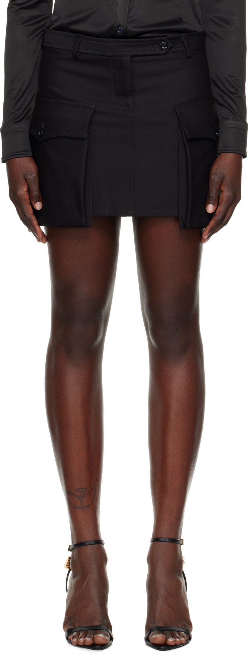 Suknja Tom Ford Tom Ford Large Patch Pocket Miniskirt Crna | GC5767-FAX1402