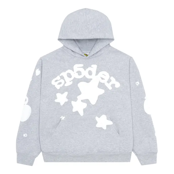 Dukserice Sp5der Sp5der Beluga Hoodie Siva | 2406-1SS230106BH-GREY