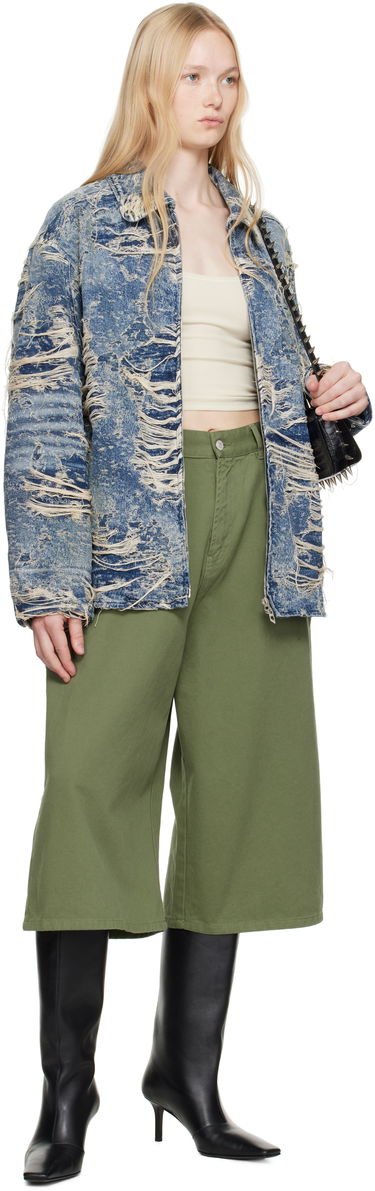Jakna Diesel Distressed Denim Jacket Plava | A19104 09M04, 3