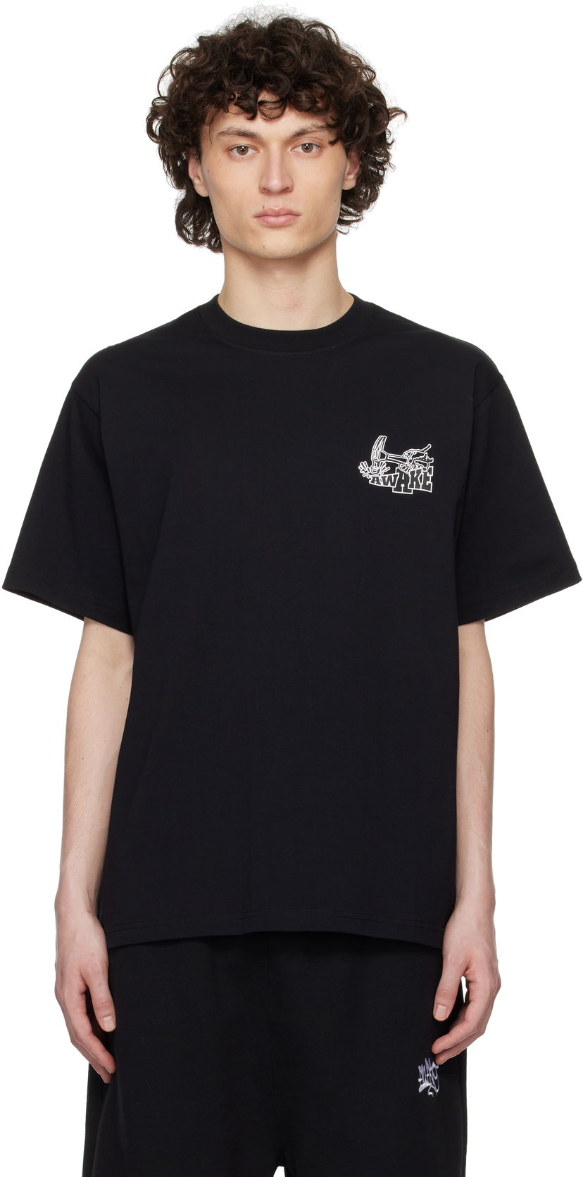 Majica kratkih rukava Awake NY Awake NY Hammer Graphic T-Shirt Crna | AWK-SP25-TS003