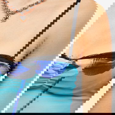 Majica bez rukava Miaou Miaou Enzo Lotus Print Sheer Mesh Camisole Top, Size Small Plava | 7092PM3BLO, 5